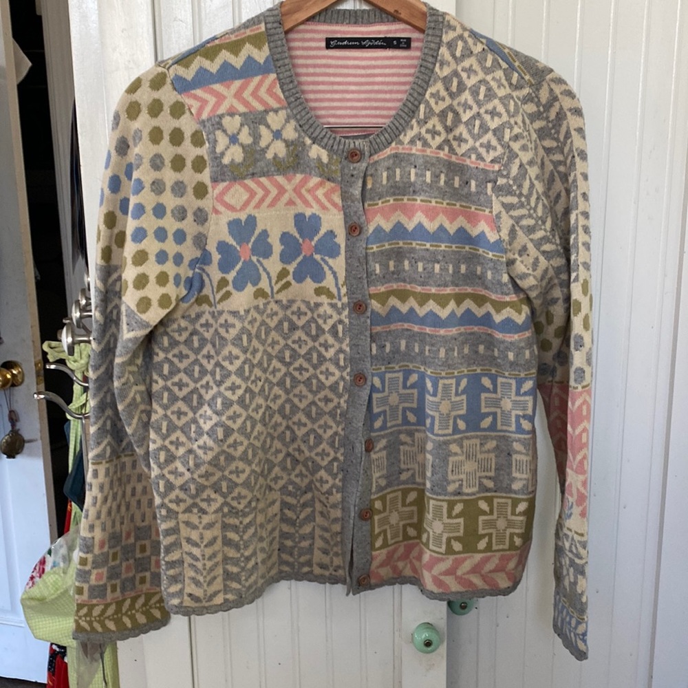 Gudrun Sjoden “Edith” (Piaf) Wool and Cotton S Sweater.